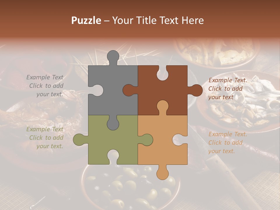 Food Herring Tortilla PowerPoint Template