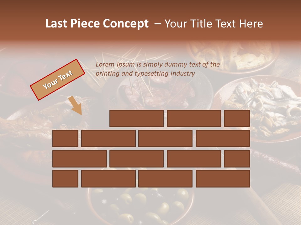 Food Herring Tortilla PowerPoint Template