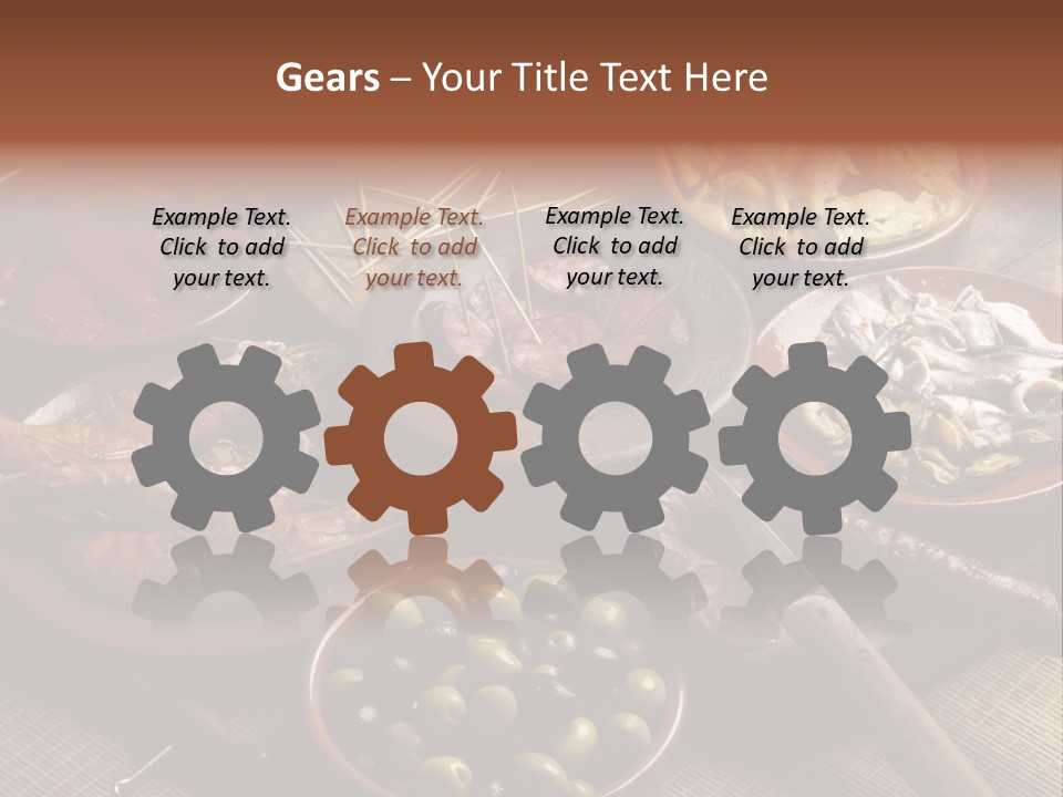 Food Herring Tortilla PowerPoint Template