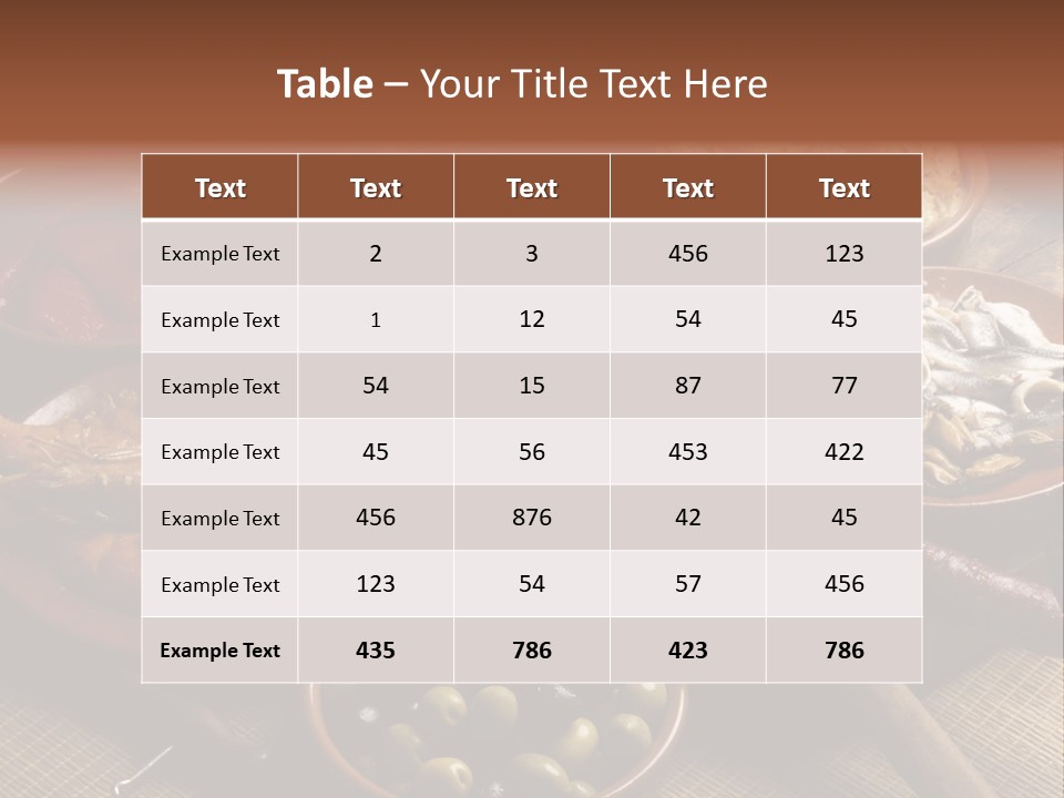 Food Herring Tortilla PowerPoint Template