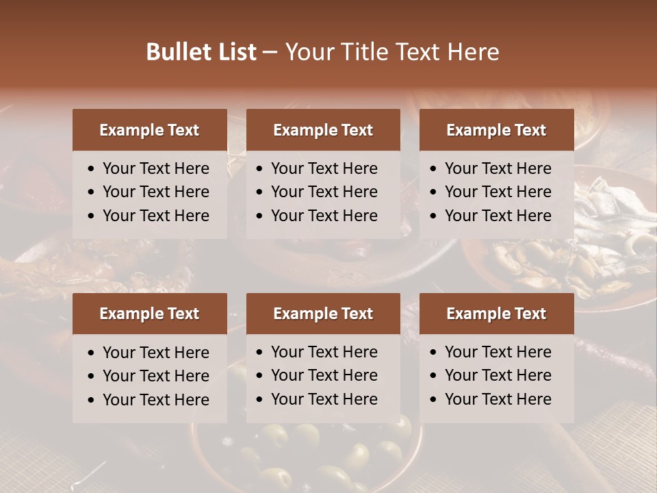 Food Herring Tortilla PowerPoint Template