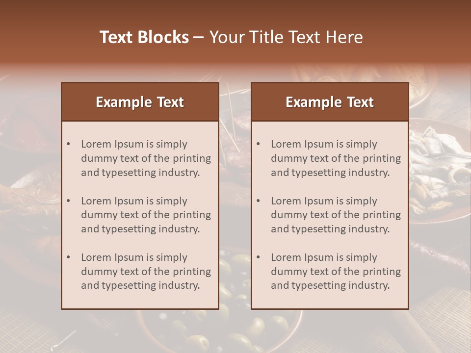 Food Herring Tortilla PowerPoint Template