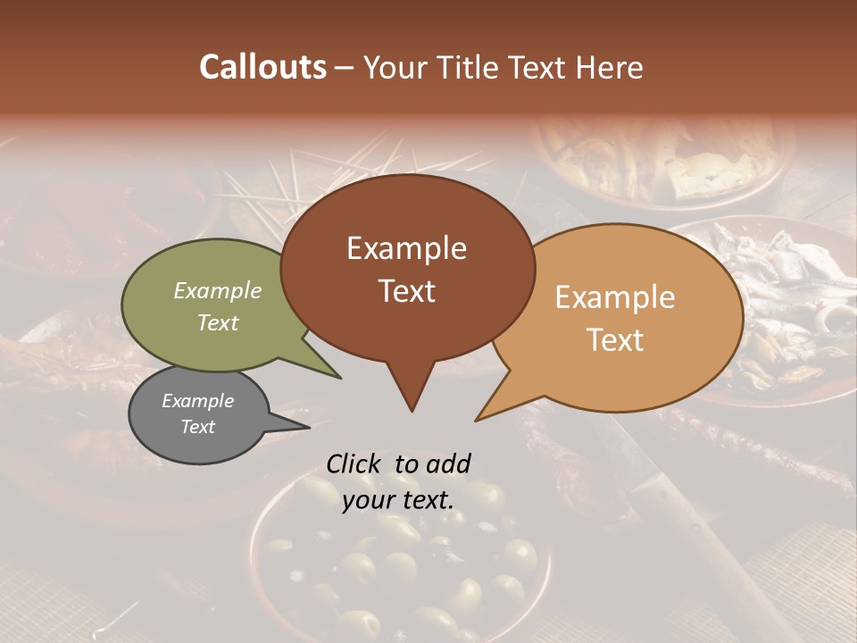 Food Herring Tortilla PowerPoint Template