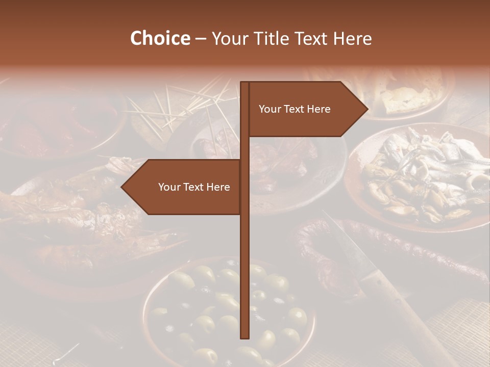 Food Herring Tortilla PowerPoint Template