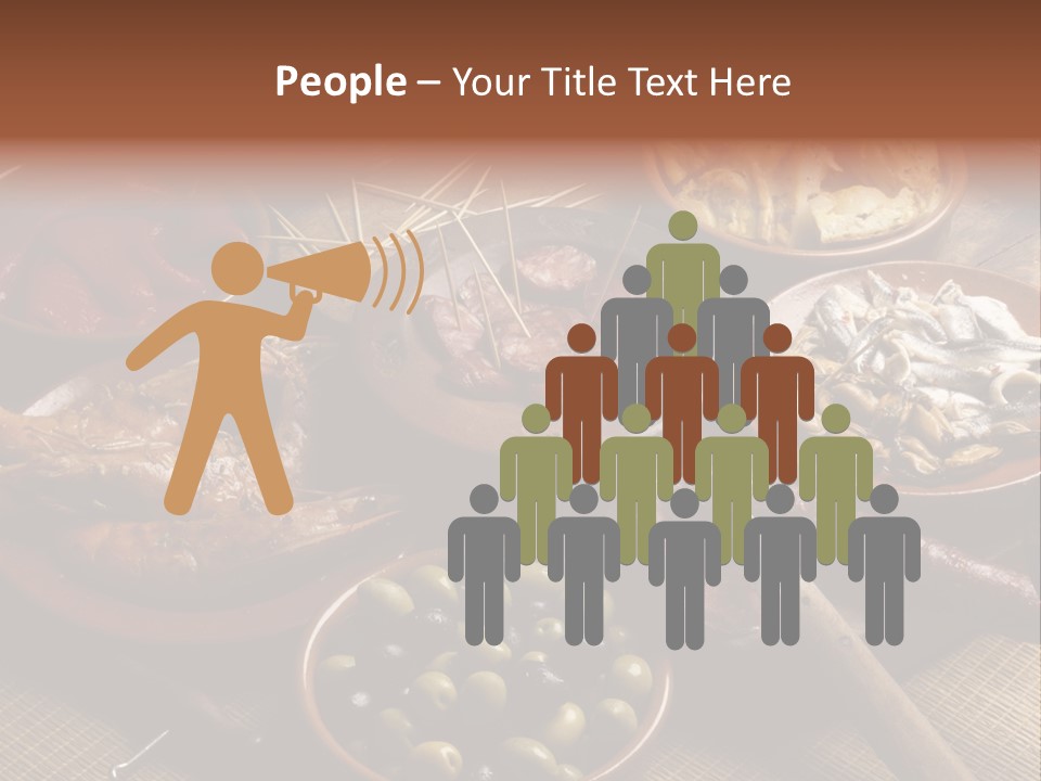 Food Herring Tortilla PowerPoint Template