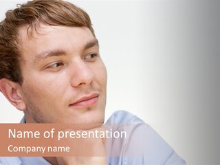 Caucasian Color Expressing PowerPoint Template