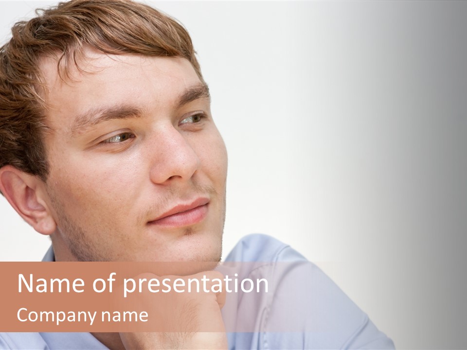 Caucasian Color Expressing PowerPoint Template