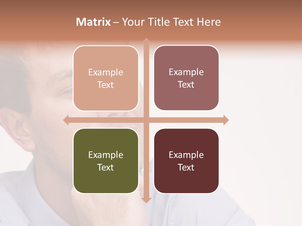 Caucasian Color Expressing PowerPoint Template