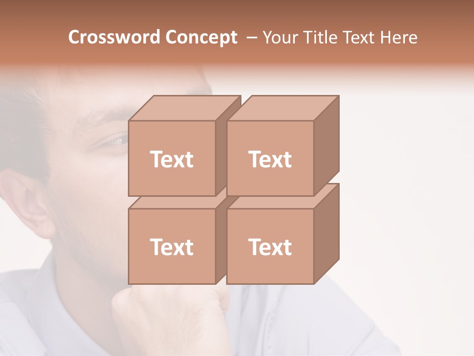 Caucasian Color Expressing PowerPoint Template