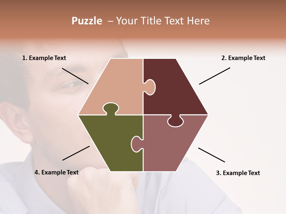 Caucasian Color Expressing PowerPoint Template