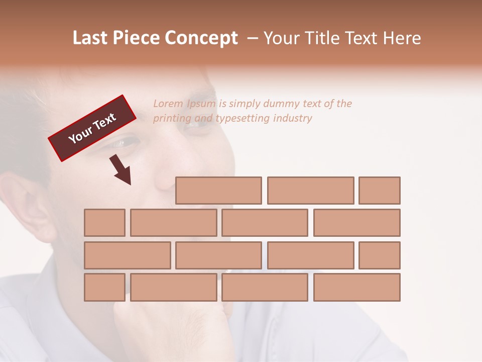 Caucasian Color Expressing PowerPoint Template