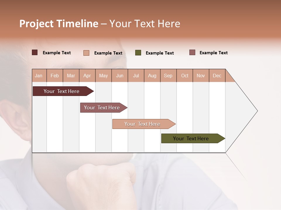 Caucasian Color Expressing PowerPoint Template