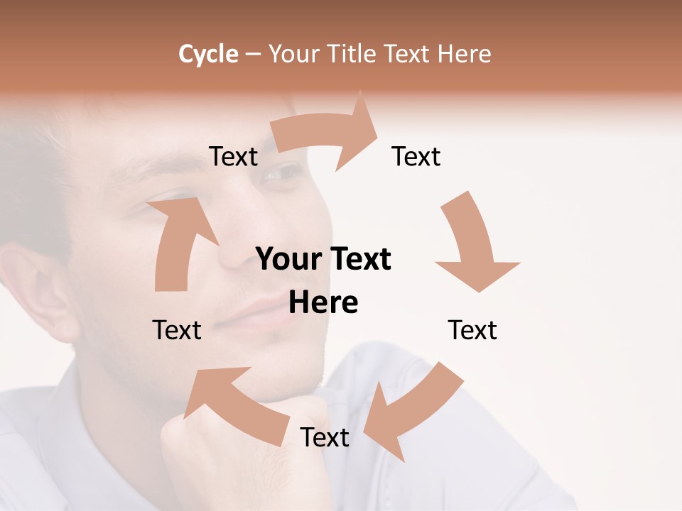 Caucasian Color Expressing PowerPoint Template