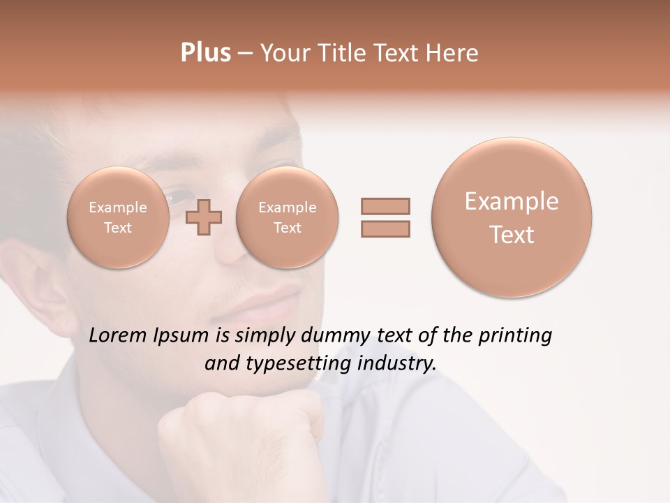 Caucasian Color Expressing PowerPoint Template