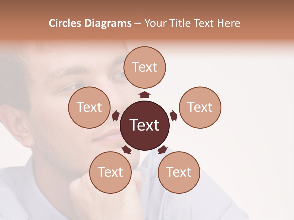 Caucasian Color Expressing PowerPoint Template