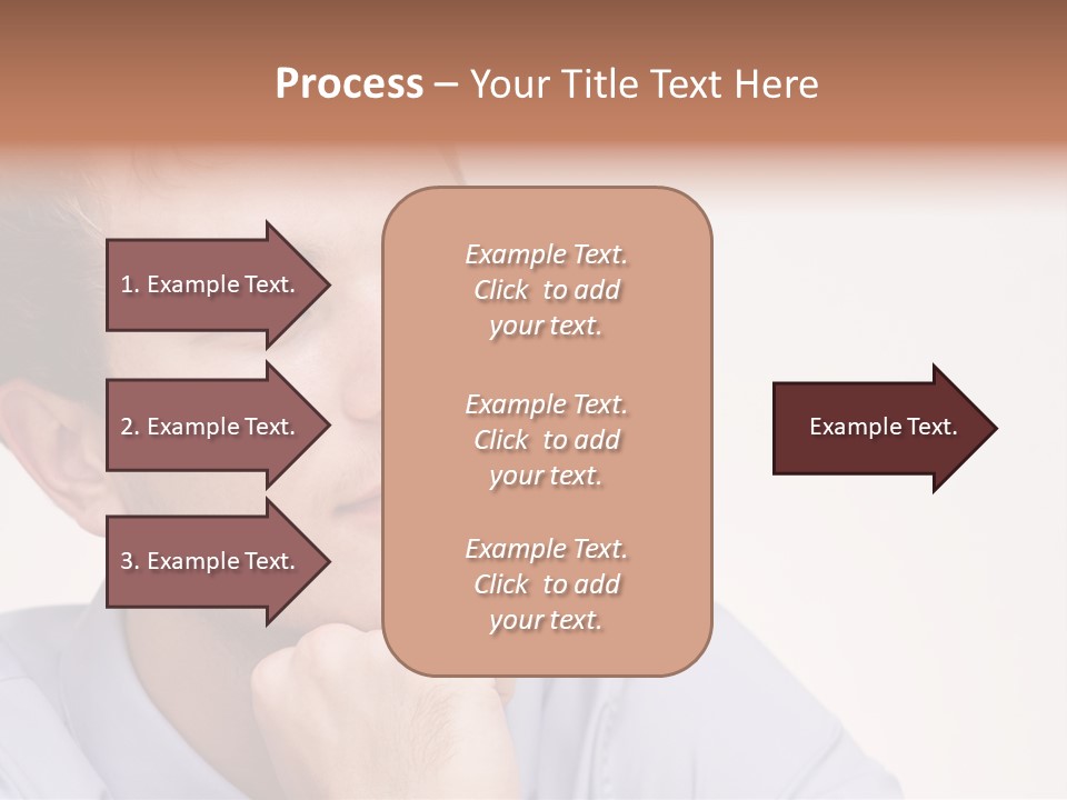 Caucasian Color Expressing PowerPoint Template