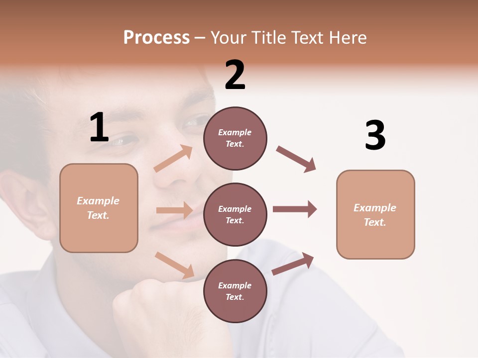 Caucasian Color Expressing PowerPoint Template