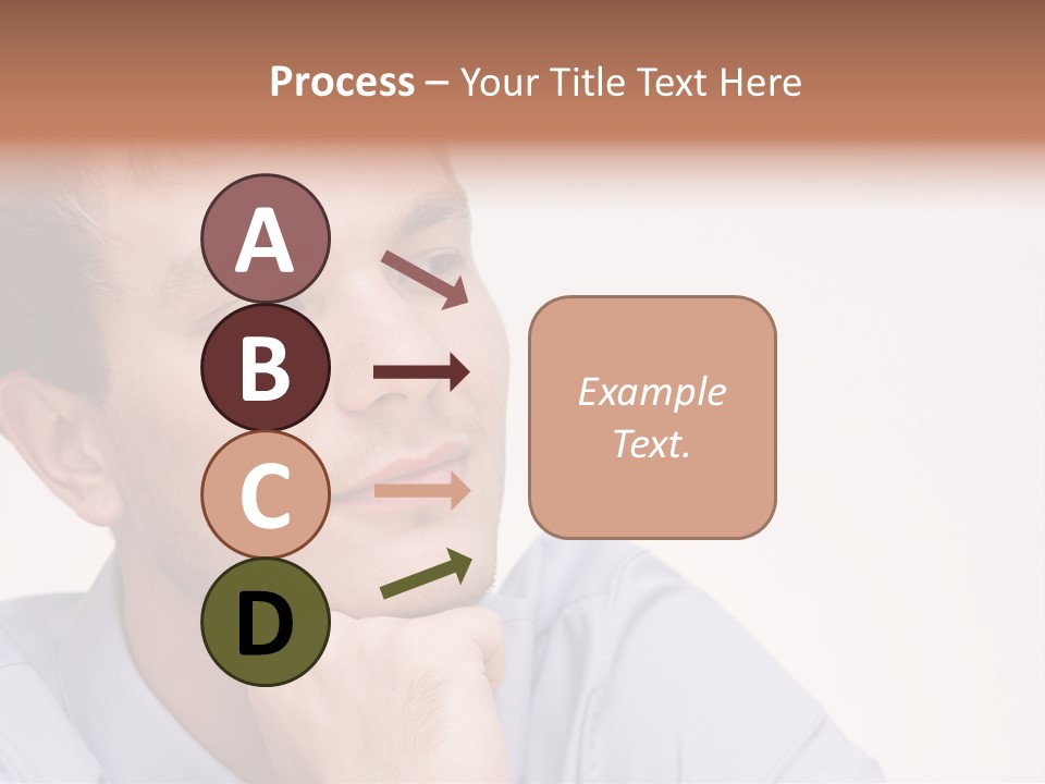 Caucasian Color Expressing PowerPoint Template
