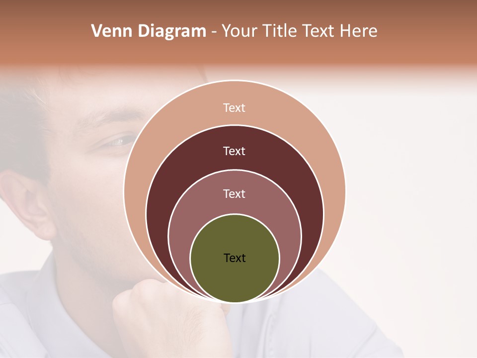 Caucasian Color Expressing PowerPoint Template