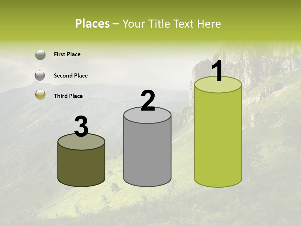 Europe Quiet Sky PowerPoint Template