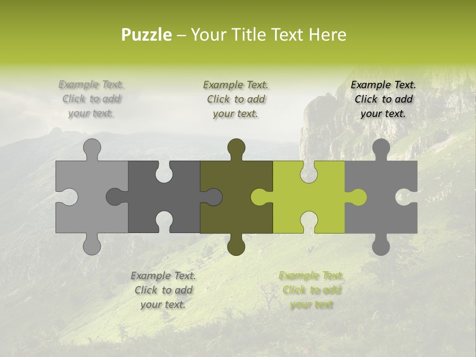 Europe Quiet Sky PowerPoint Template