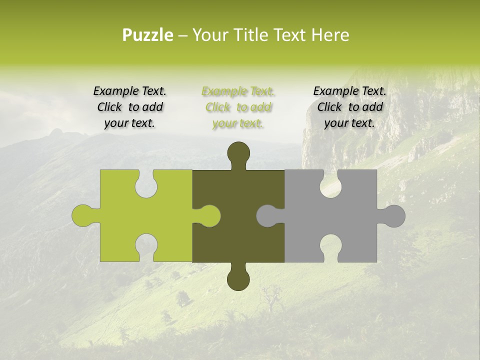 Europe Quiet Sky PowerPoint Template