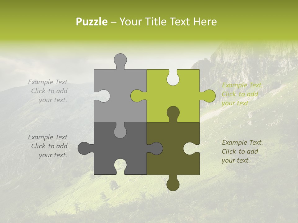 Europe Quiet Sky PowerPoint Template