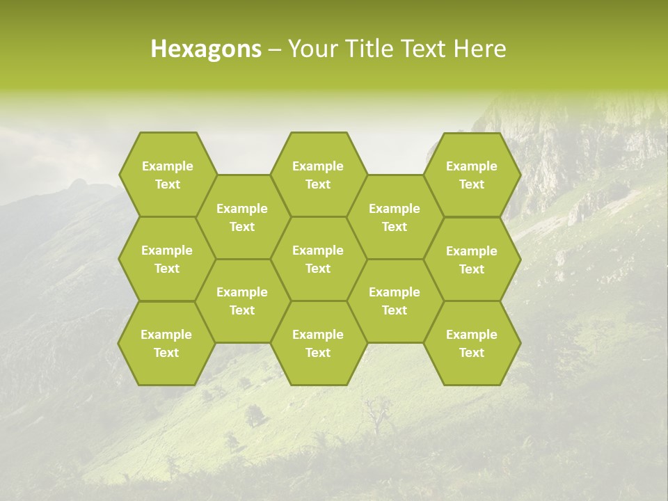 Europe Quiet Sky PowerPoint Template