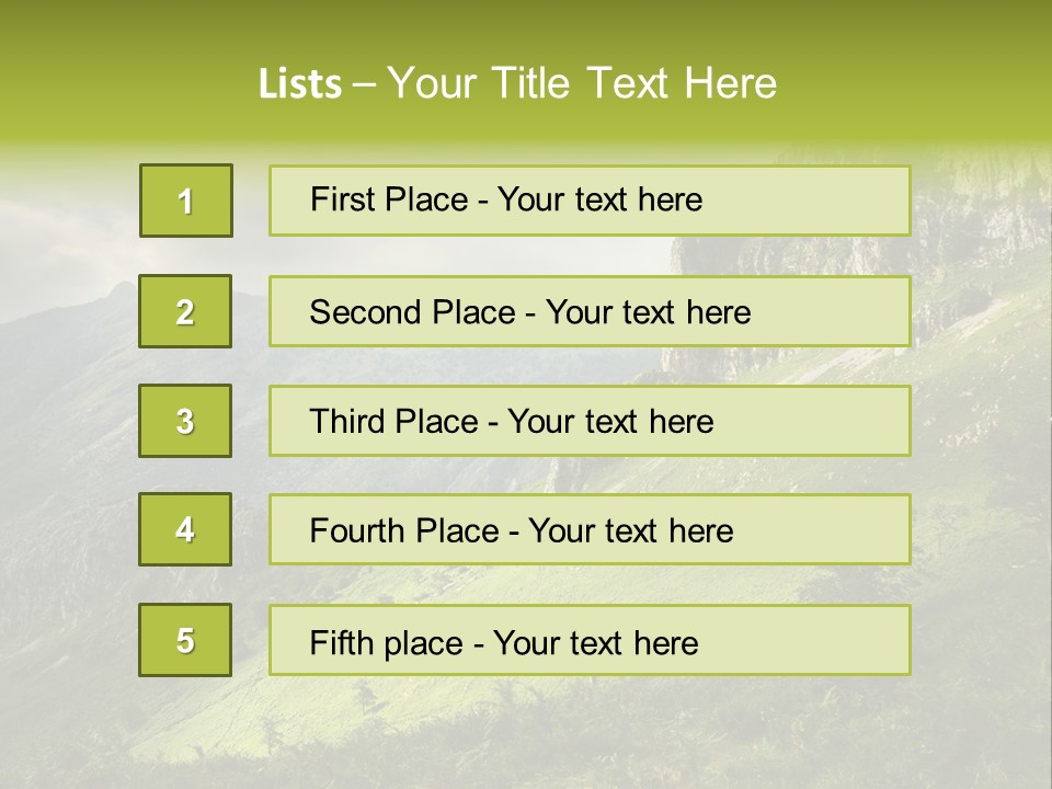 Europe Quiet Sky PowerPoint Template