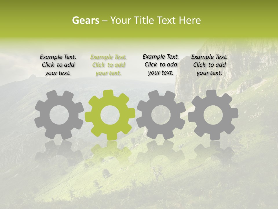 Europe Quiet Sky PowerPoint Template