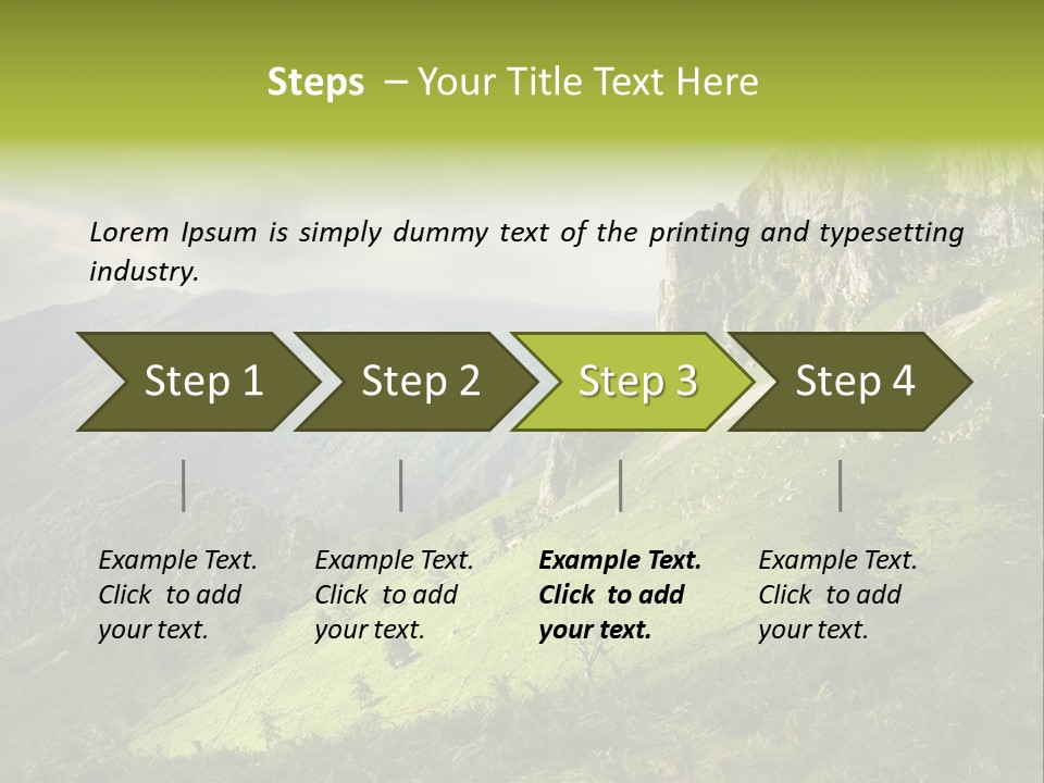 Europe Quiet Sky PowerPoint Template