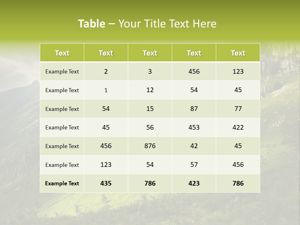 Europe Quiet Sky PowerPoint Template