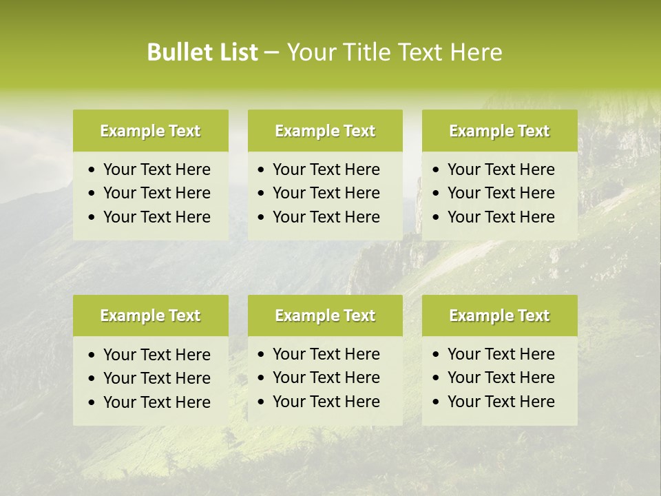 Europe Quiet Sky PowerPoint Template