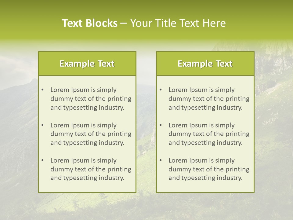 Europe Quiet Sky PowerPoint Template
