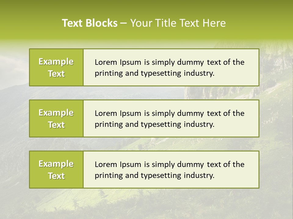 Europe Quiet Sky PowerPoint Template