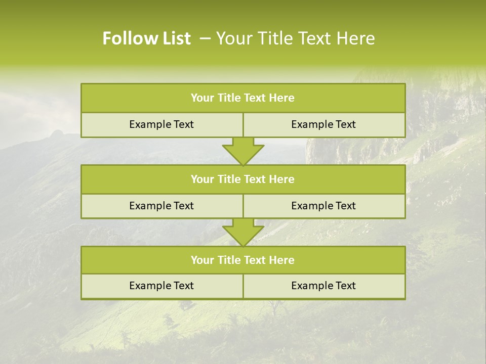Europe Quiet Sky PowerPoint Template