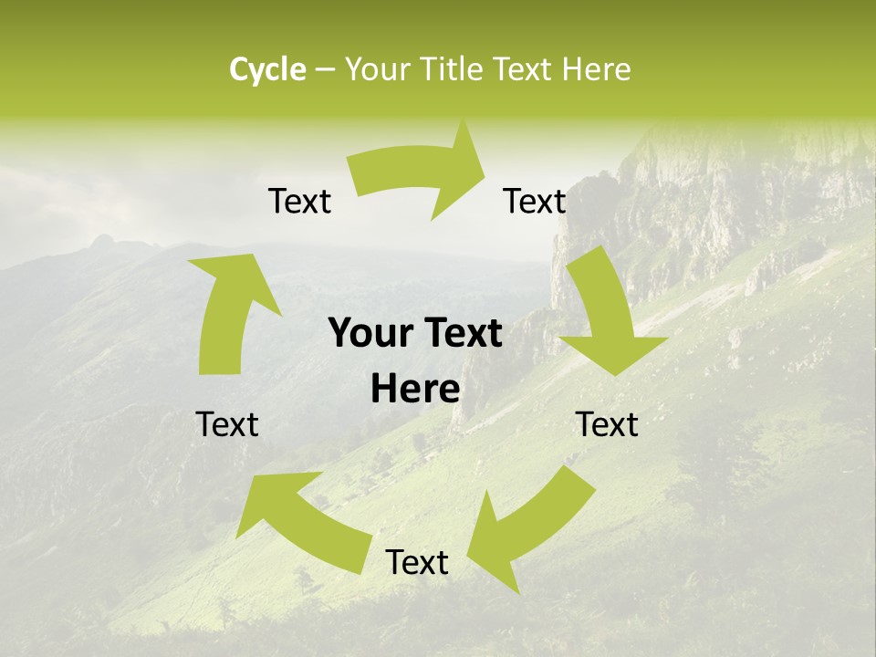 Europe Quiet Sky PowerPoint Template