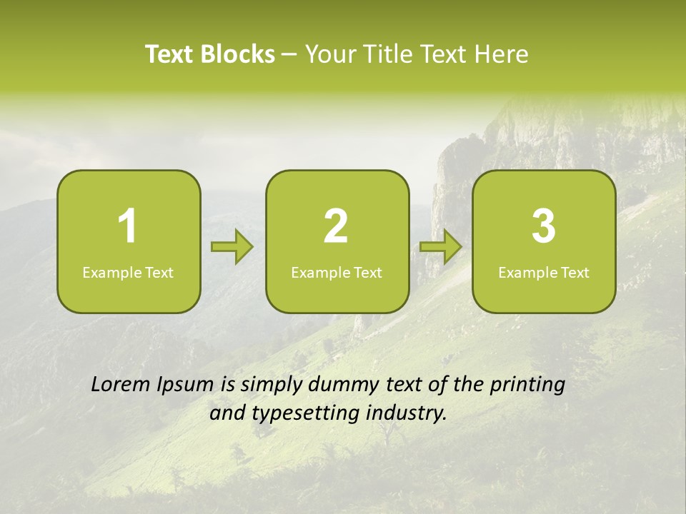 Europe Quiet Sky PowerPoint Template