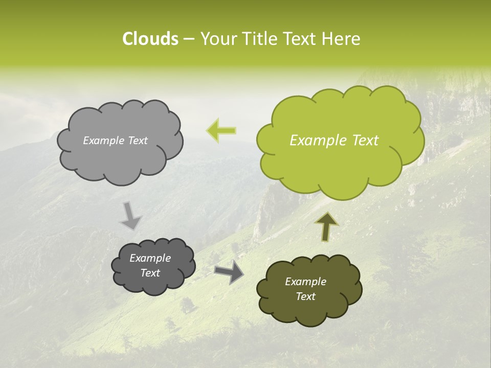 Europe Quiet Sky PowerPoint Template