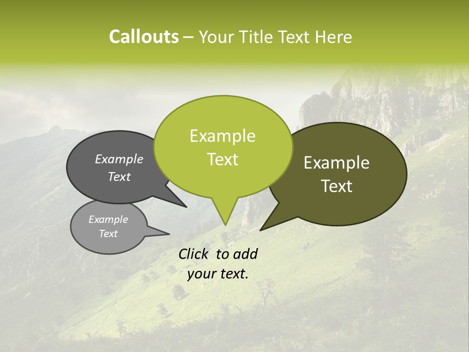 Europe Quiet Sky PowerPoint Template