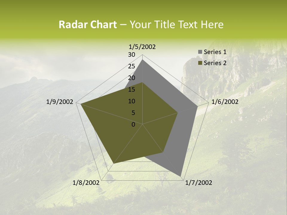 Europe Quiet Sky PowerPoint Template