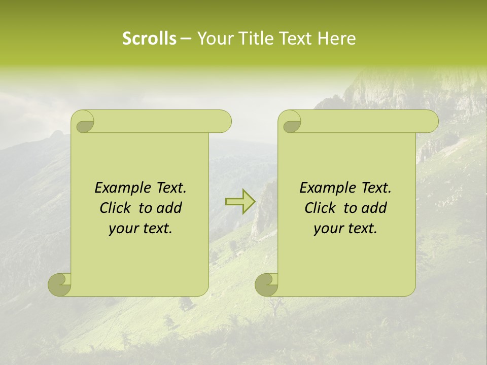 Europe Quiet Sky PowerPoint Template
