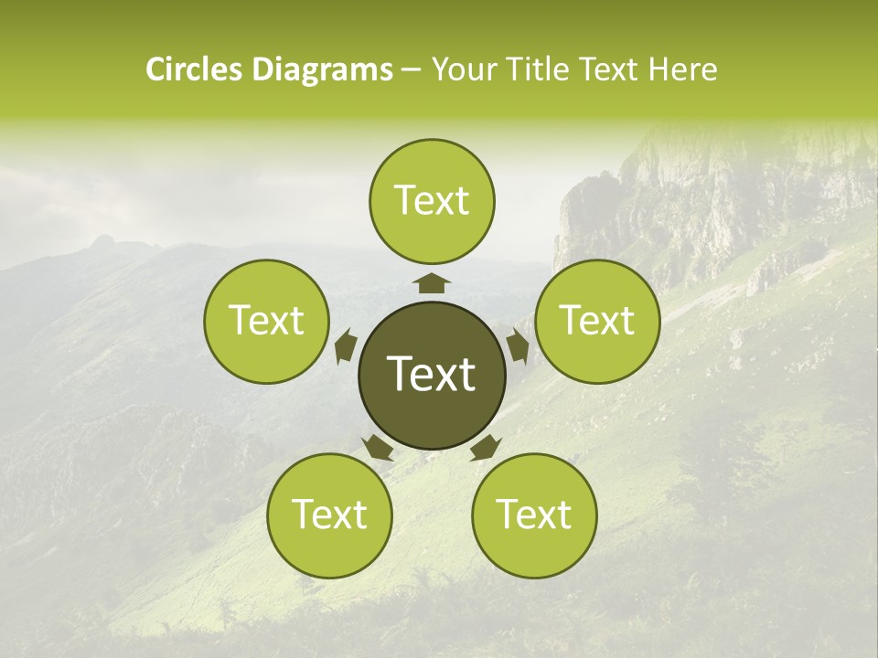 Europe Quiet Sky PowerPoint Template