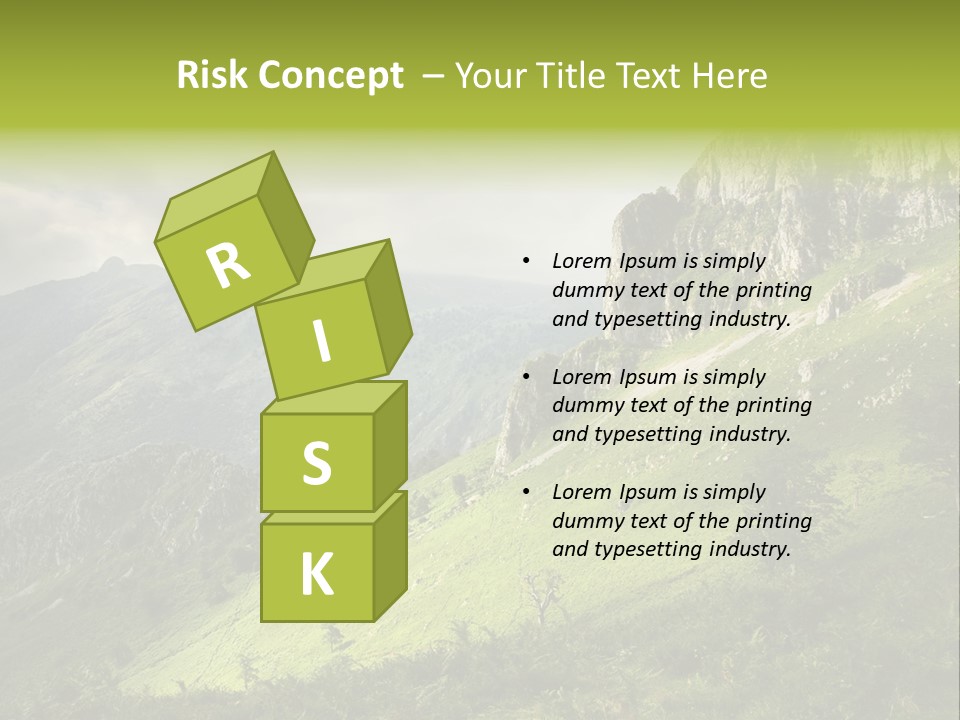 Europe Quiet Sky PowerPoint Template