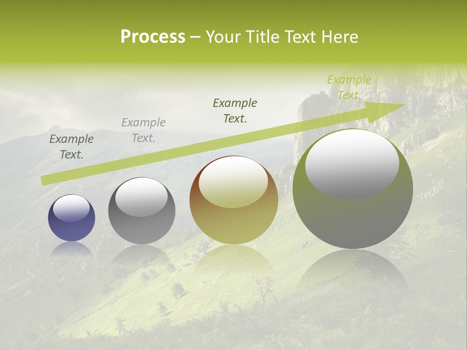 Europe Quiet Sky PowerPoint Template