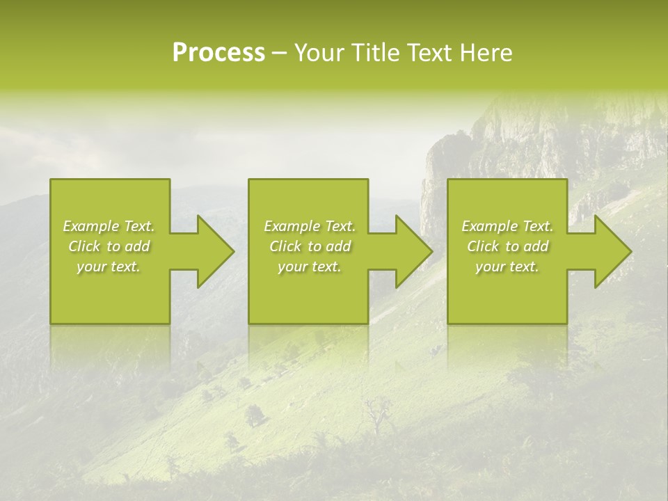 Europe Quiet Sky PowerPoint Template