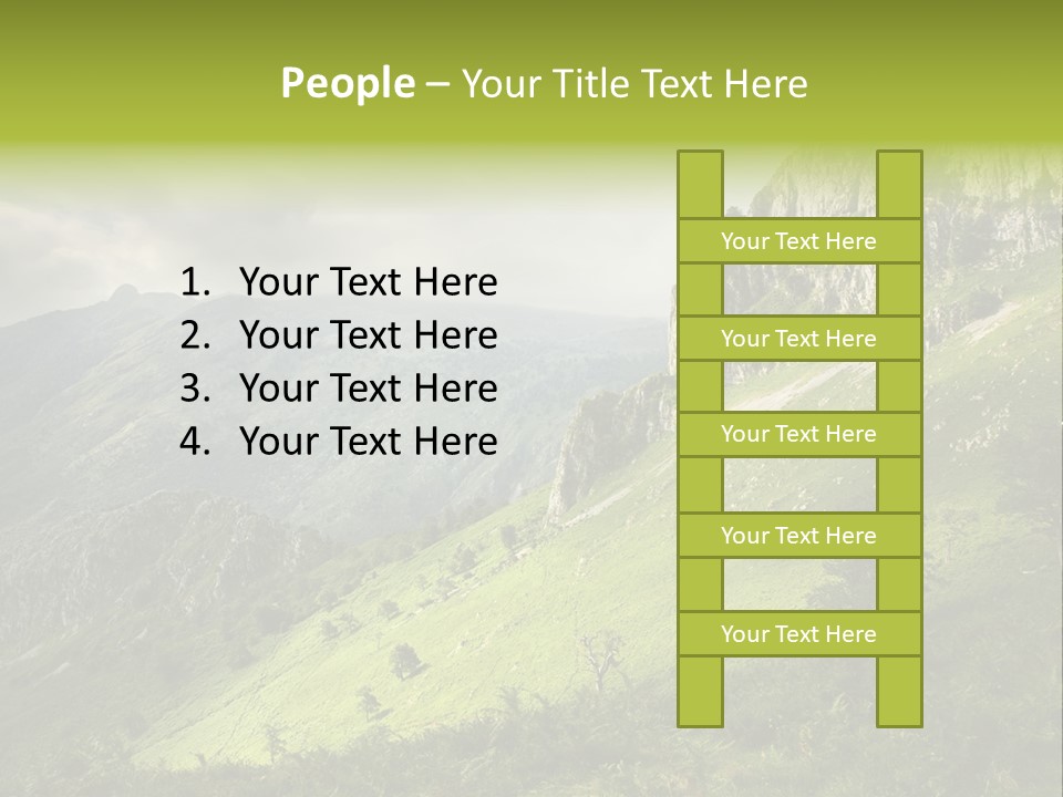 Europe Quiet Sky PowerPoint Template