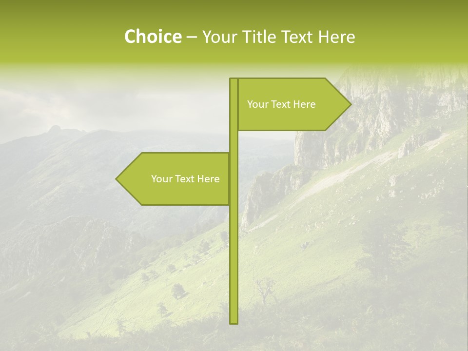 Europe Quiet Sky PowerPoint Template