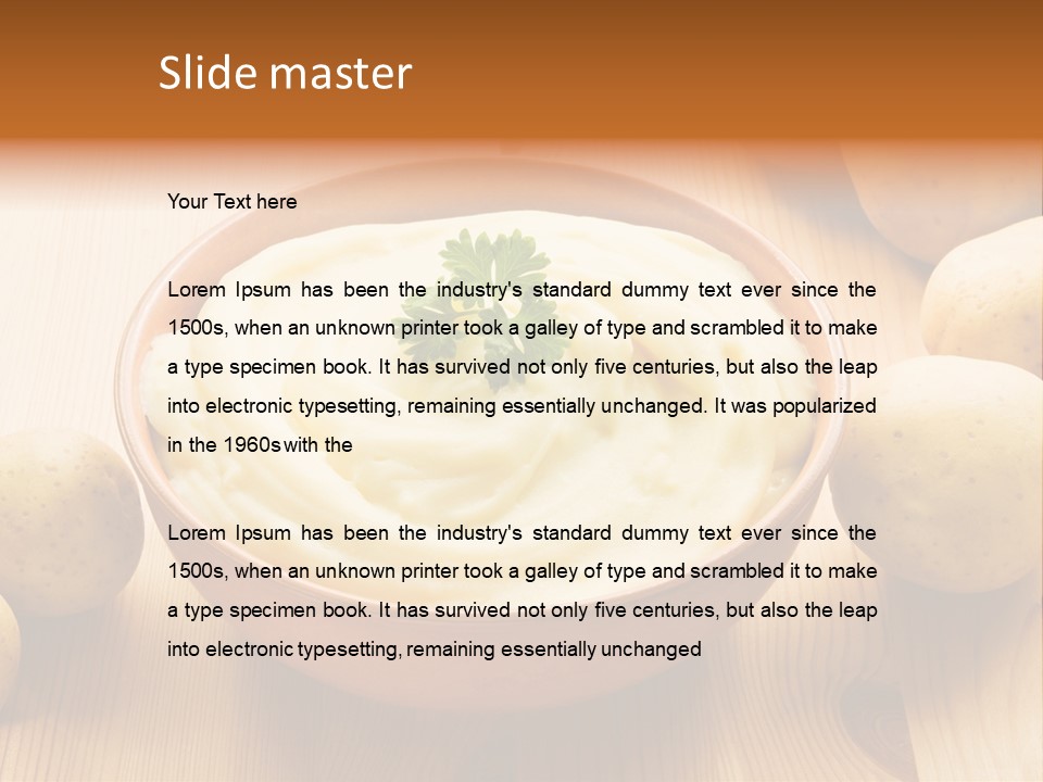 Meal Yellow Cooked PowerPoint Template