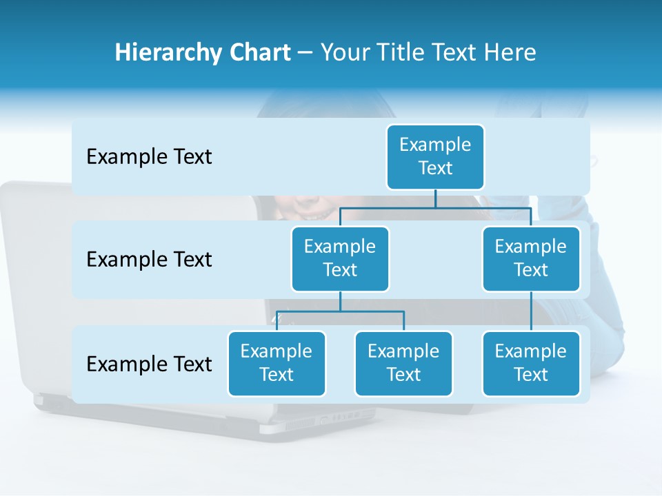 Indoor Blue Eyes Female PowerPoint Template